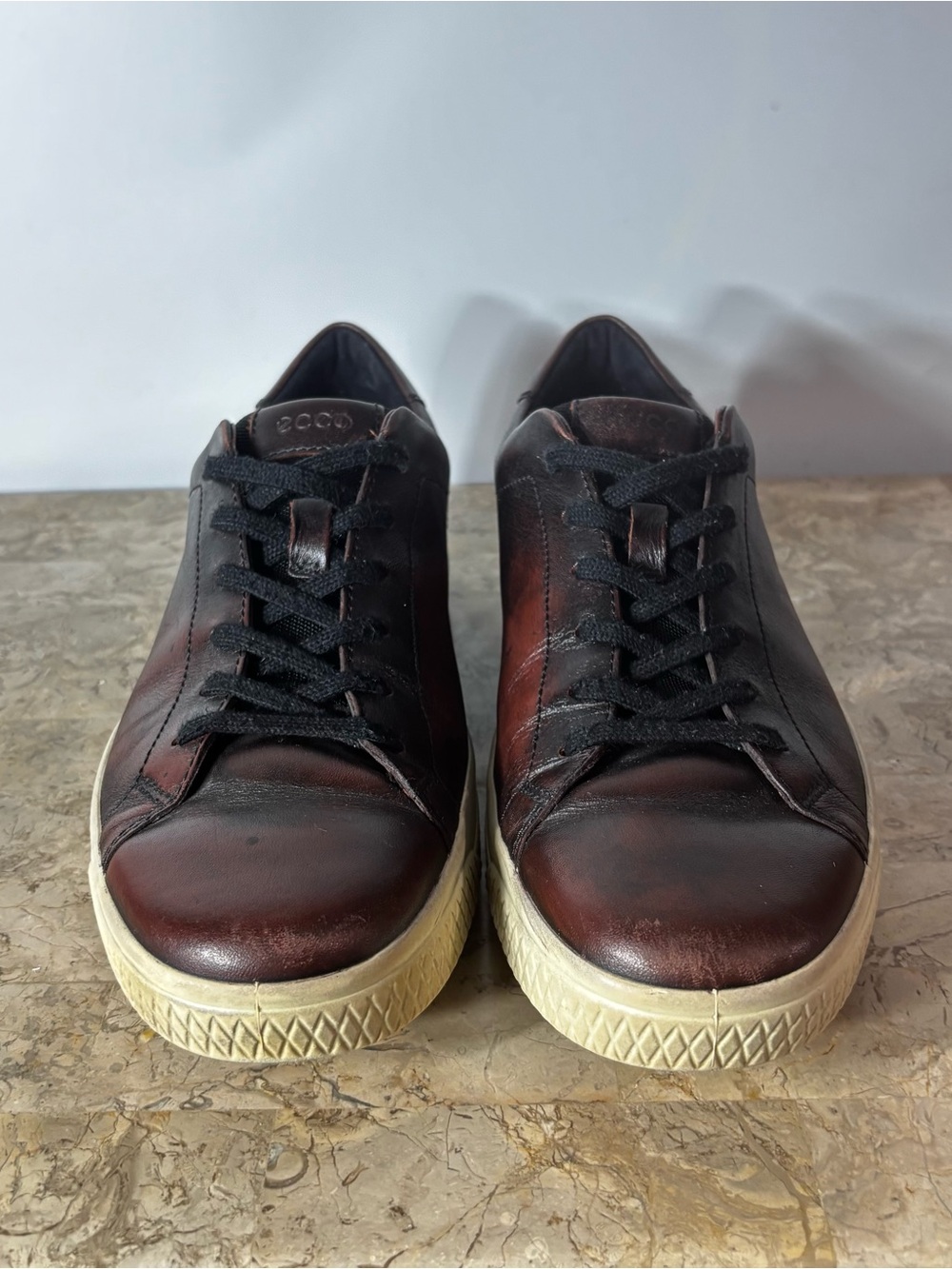 ECCO Ethan Classic Burnished Leather Sneakers Size 46 (US 12)